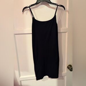 Nikibiki Classic Black Dress Stretchy Bodycon Onesize Layering